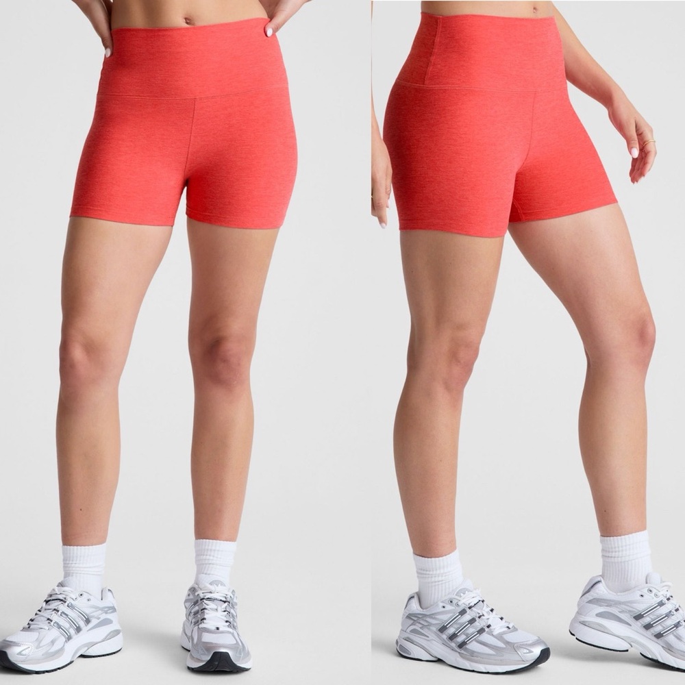 Beyond Yoga Spacedye Keep Pace 3" Short Coral Bike Shorts Size XL High Waist